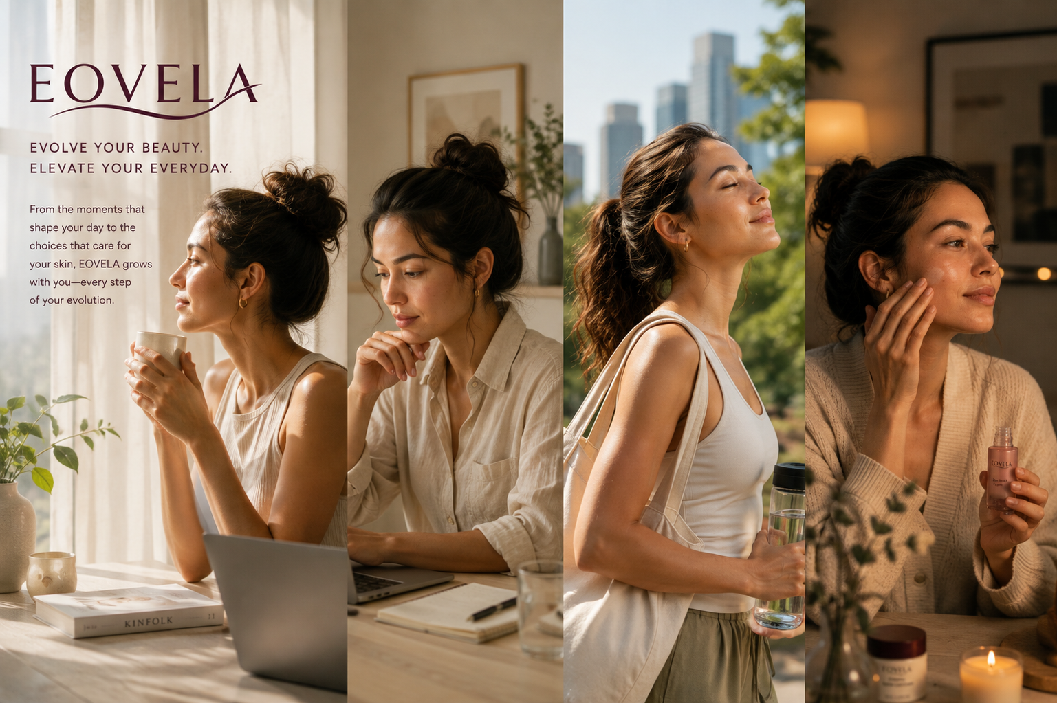 EOVELA editorial portrait — real-life beauty